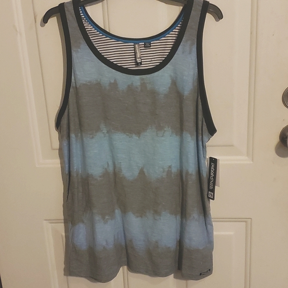 Ocean Current Blue Tank Top Men's XL